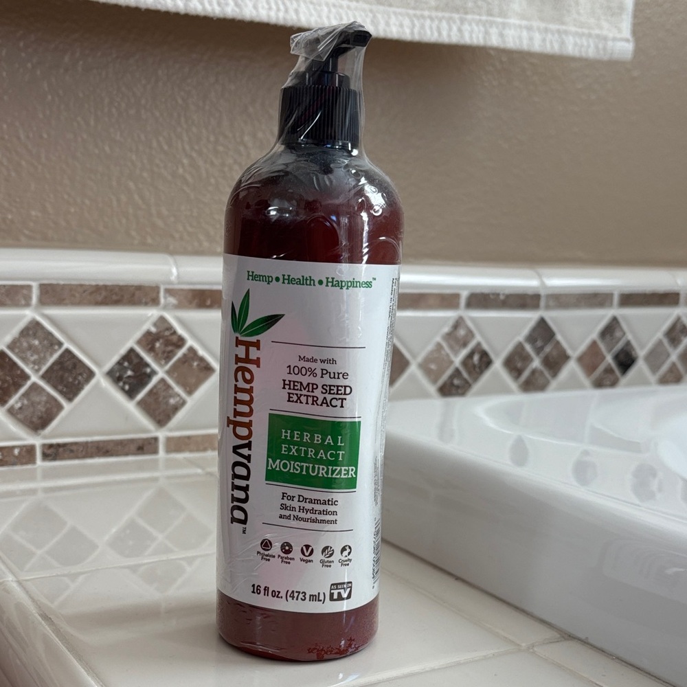 Herbal Extract Moisturizer Hempvana. Brand new!
